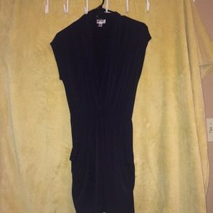 Navy blue dress with pockets